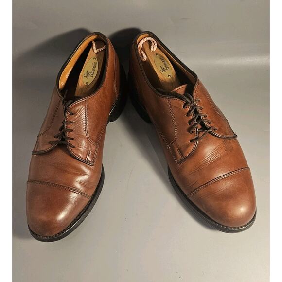 Allen Edmonds Fairgate Brown Leather Captoe Lace-up Oxford Shoes Mens size 7 D main image 8